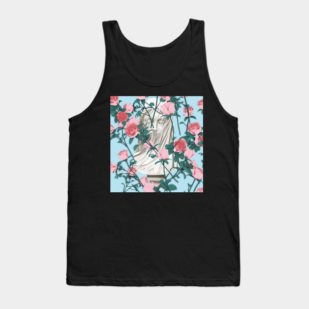 Rose Statue ∆∆∆ Aesthetic Collage Design Tank Top by CultOfRomance